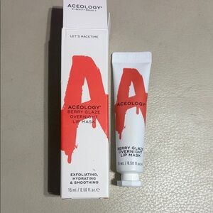 Aceology Berry Glaze Overnight Lip Mask - Berry Red